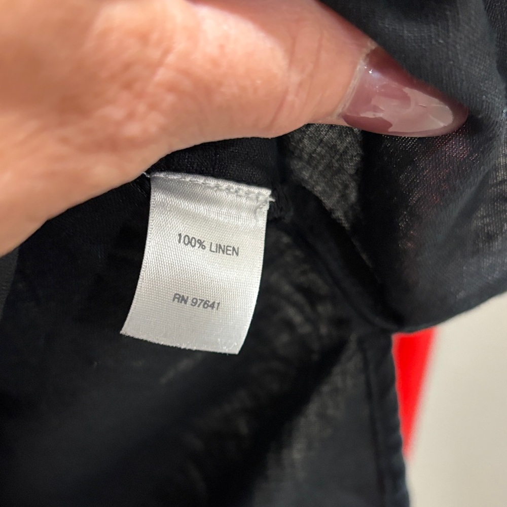 J. Jill Black Love Linen Pocketed Maxi Dress XL - Picture 8 of 8